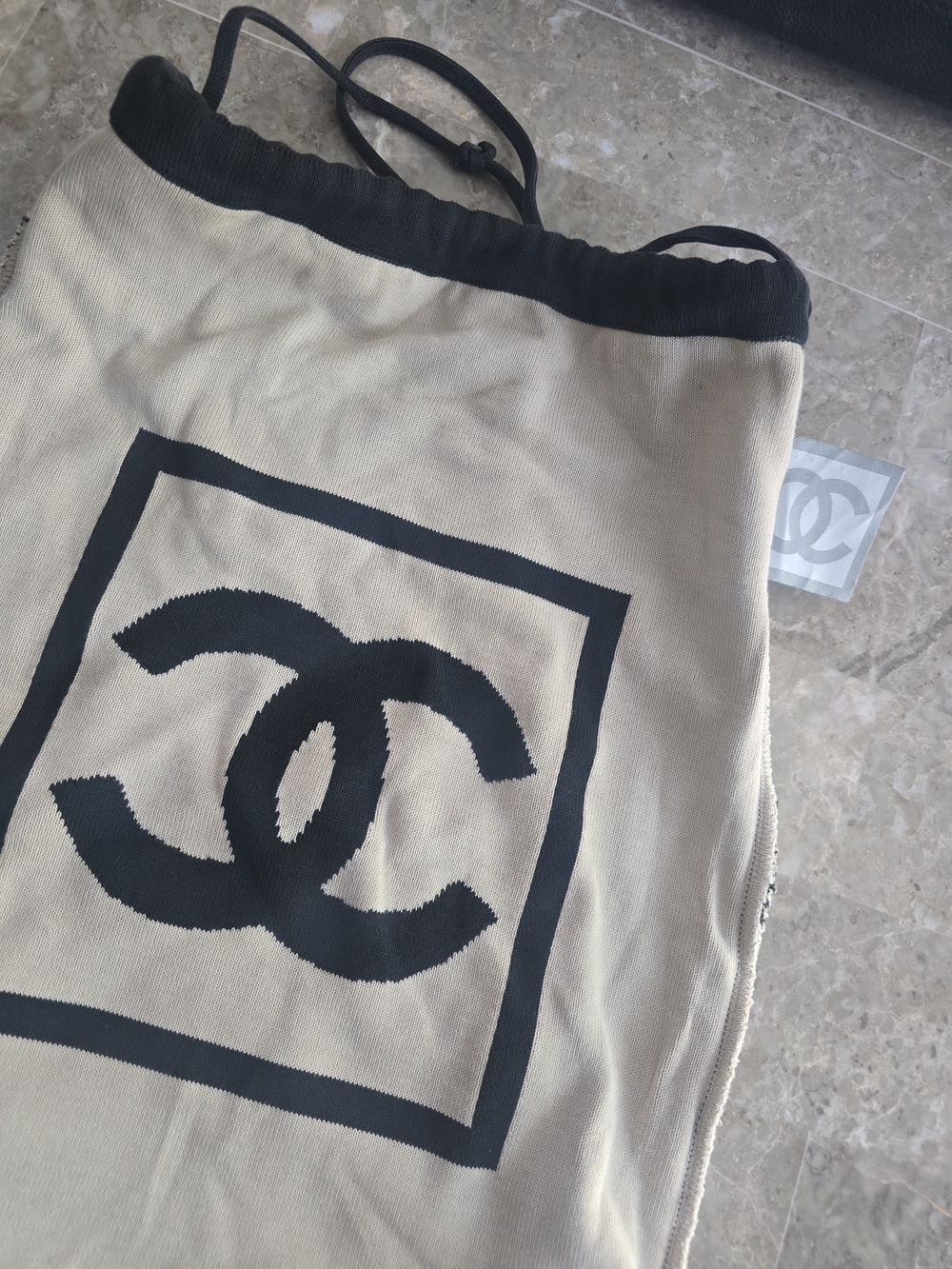 CHANEL Knit Logo CC Backpack - Picture 7 of 8